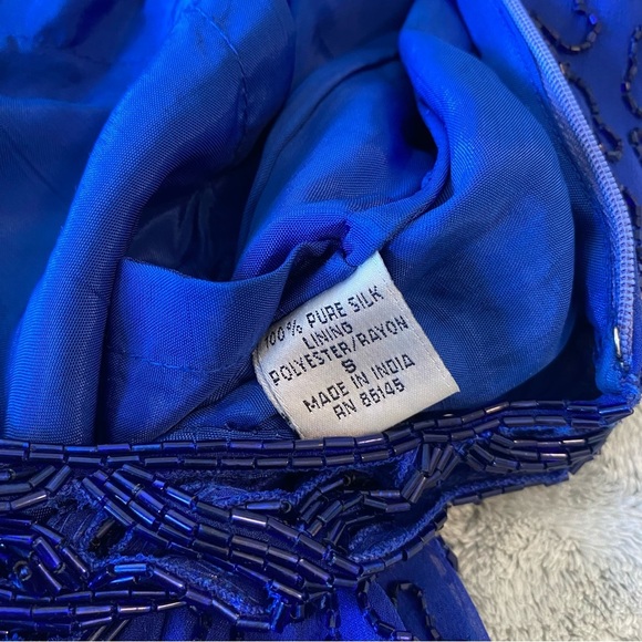 Blue beaded Cache formal dress size small - Picture 11 of 11